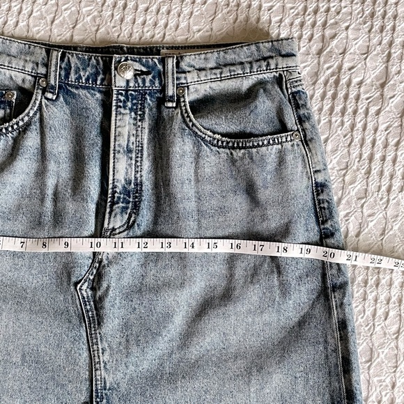 RAG & BONE Clara High Rise Denim Midi Skirt Sz 31 / 10 | 5-Pocket Classic - Picture 13 of 16